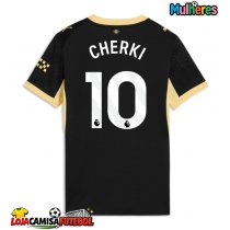 Camisa de Futebol Manchester City Rayan Cherki #10 Equipamento Secundário Mulheres 2026-27 Manga Curta